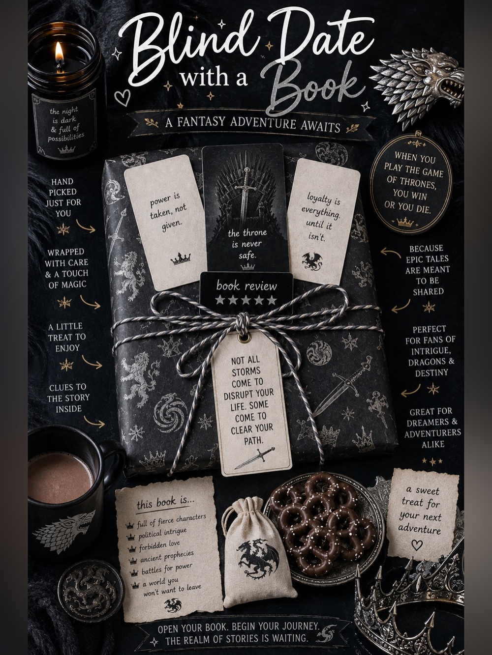 Blind Date With a Book Gift Set - You Pick Genre, Great Gift for Book Lovers!